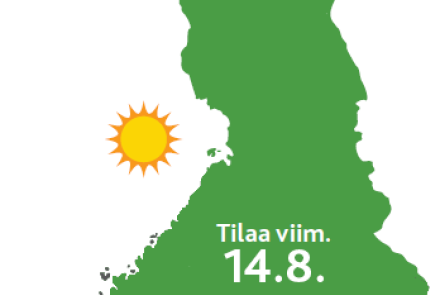 AIV irtoliuostaydennyskartta kolmannelle rehunteolle elokuussa 2023 